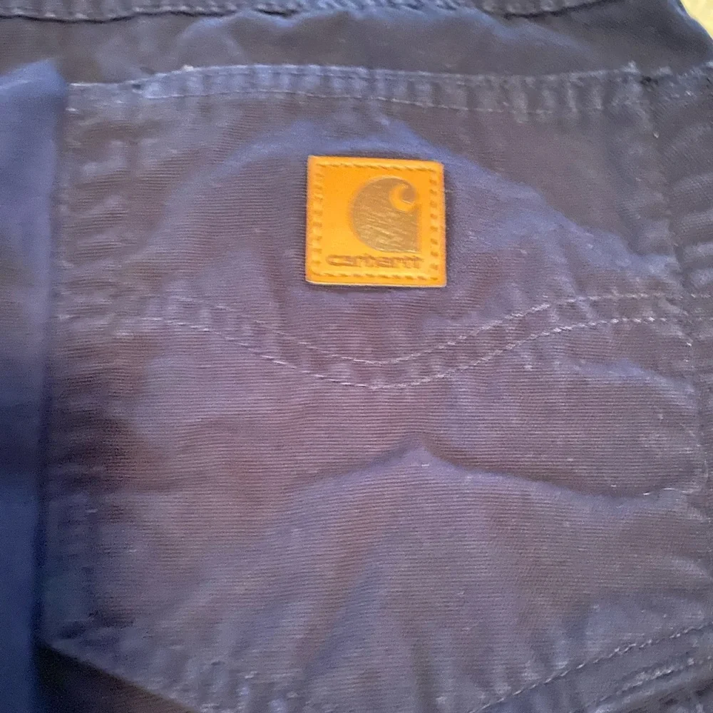 Carhartt  men’s navy Cotton Pants 38x32 - Picture 7 of 7